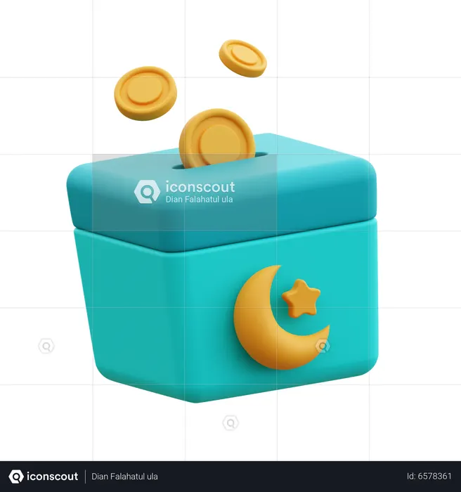 Caja de donación  3D Icon