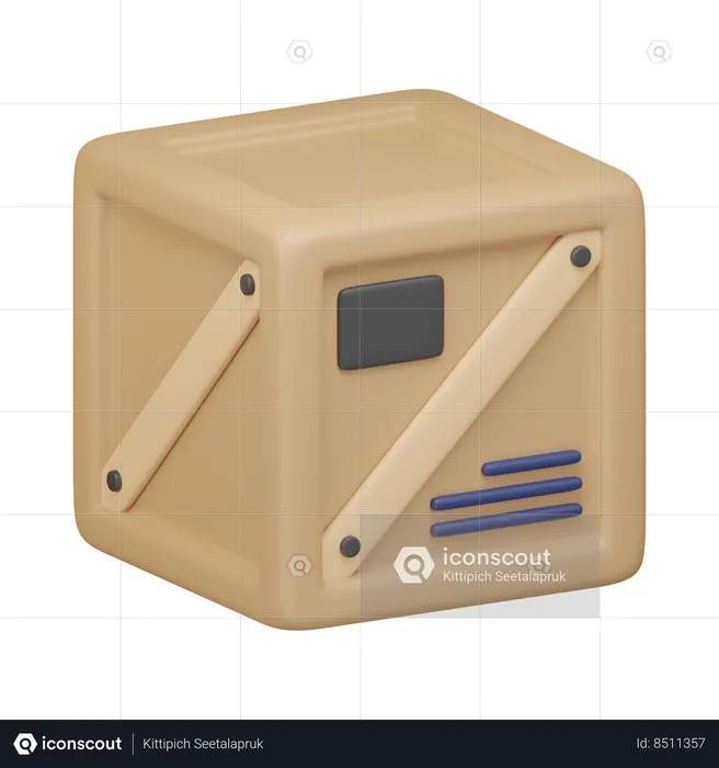 Caja de envío  3D Icon