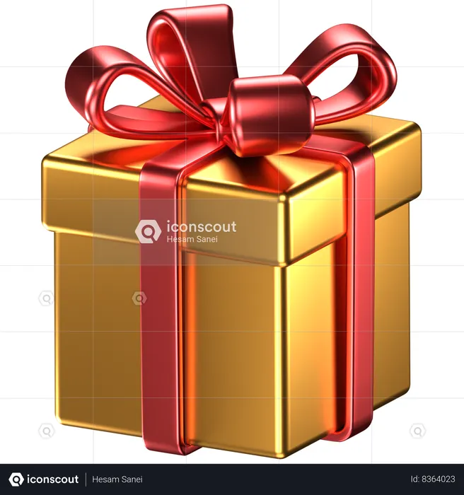 Caja de regalo  3D Icon