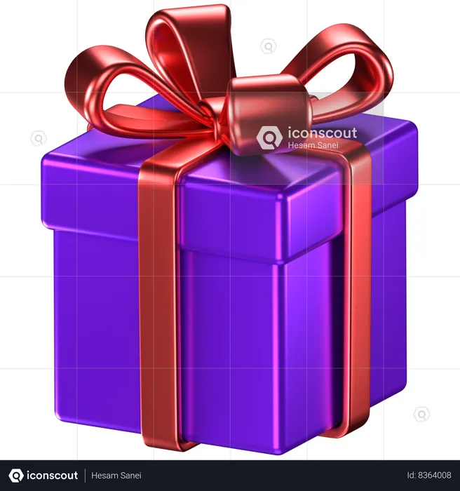 Caja de regalo  3D Icon