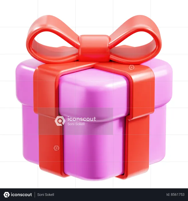 Caja de regalo  3D Icon