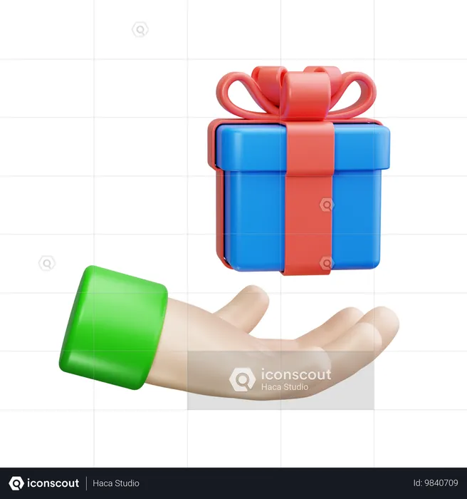 Caja de regalo  3D Icon