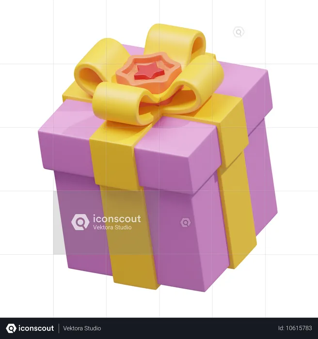 Caja de regalo  3D Icon