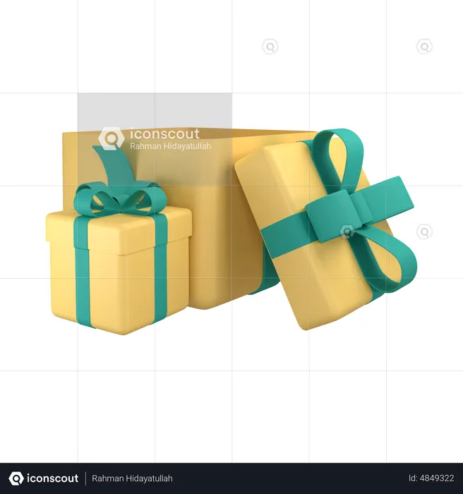 Caja de regalo abierta  3D Icon