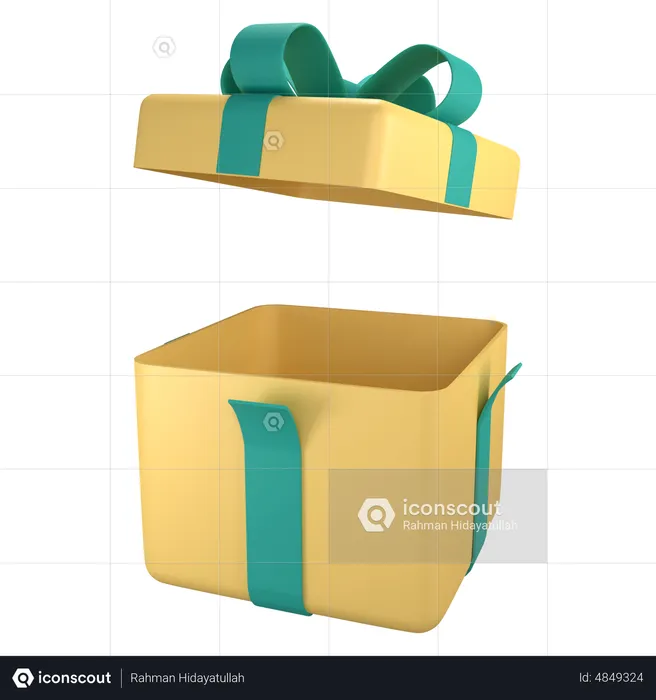 Caja de regalo abierta  3D Icon