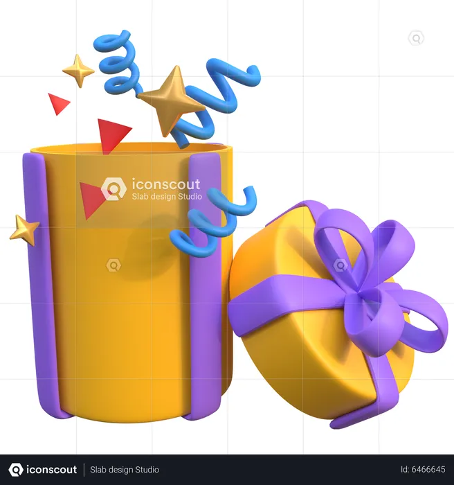 Caja de regalo abierta  3D Icon