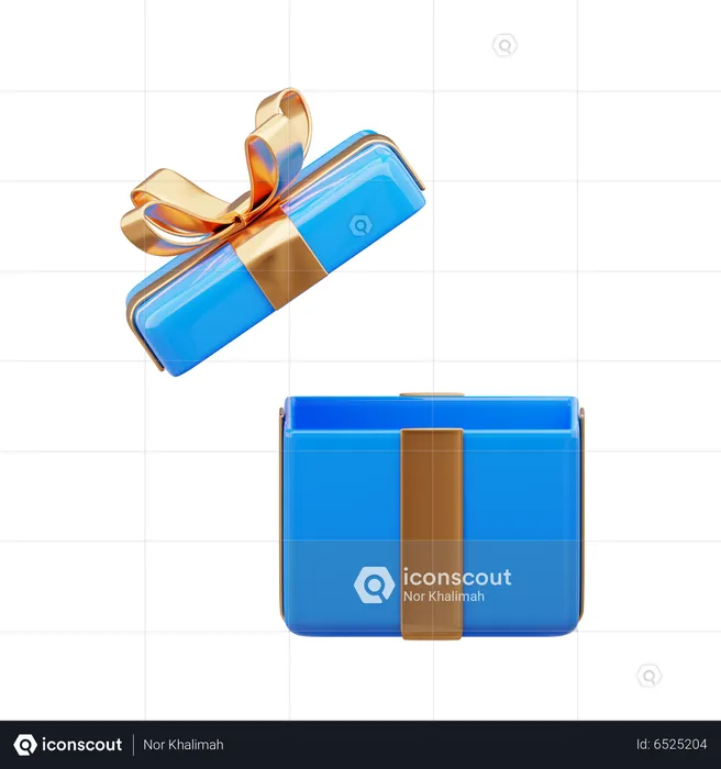 Caja de regalo abierta  3D Icon