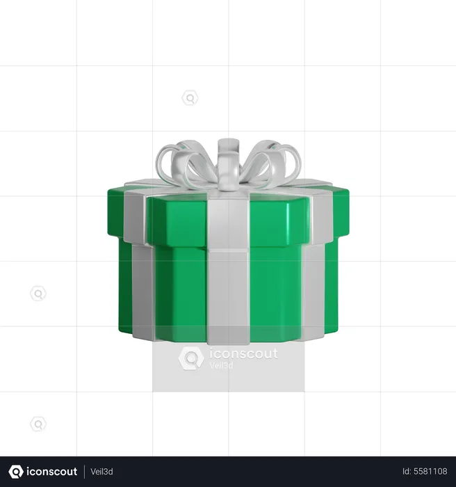 Caja de regalo de navidad  3D Icon