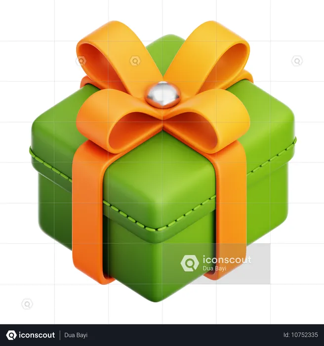 Caja de regalo de Navidad  3D Icon