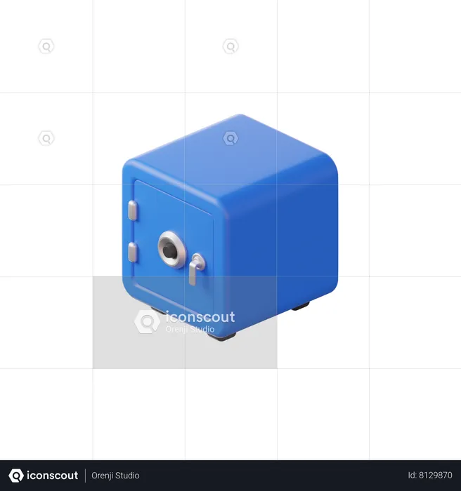 Caja de seguridad  3D Icon