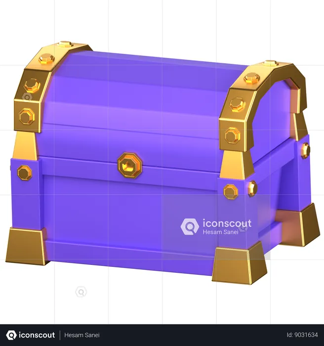 Caja del tesoro  3D Icon