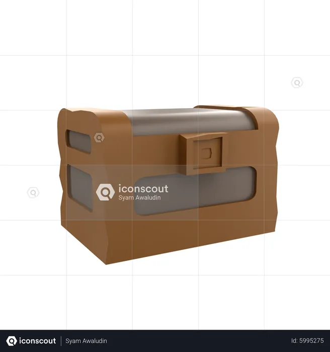 Caja del tesoro  3D Icon