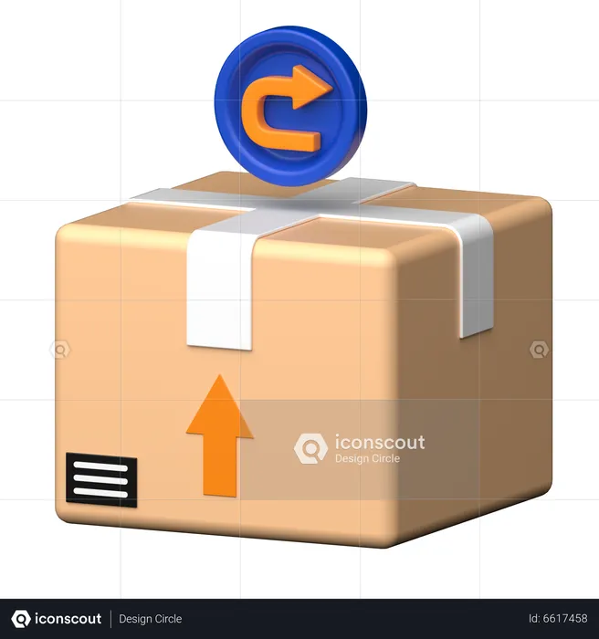 Caja de devolución  3D Icon