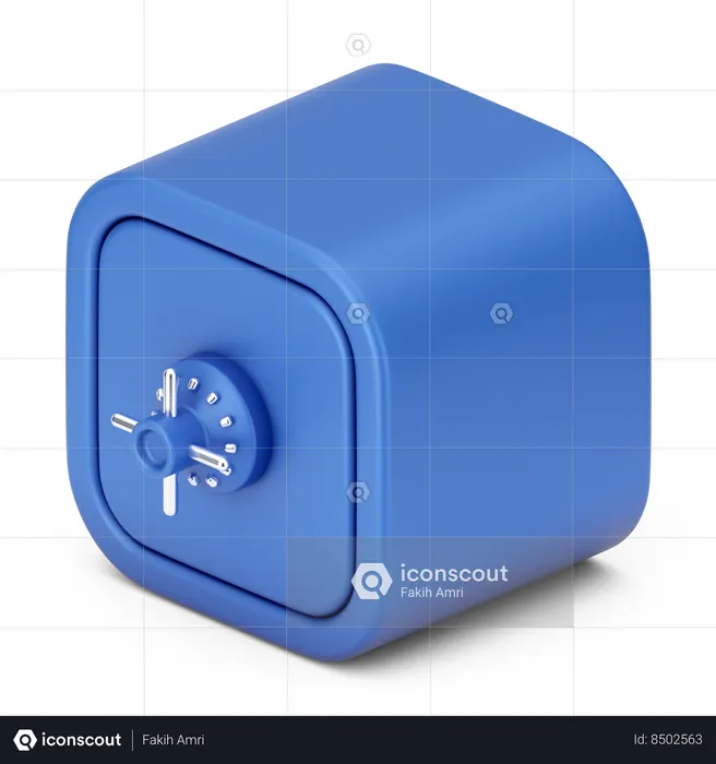 Caja fuerte  3D Icon