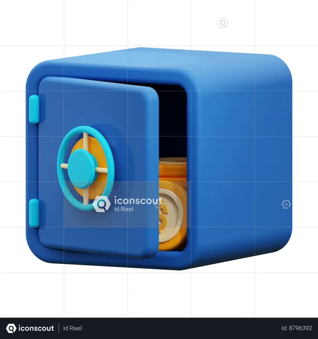 Caja fuerte  3D Icon