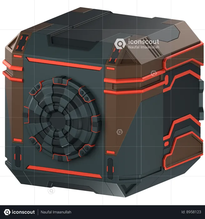 Caja fuerte  3D Icon