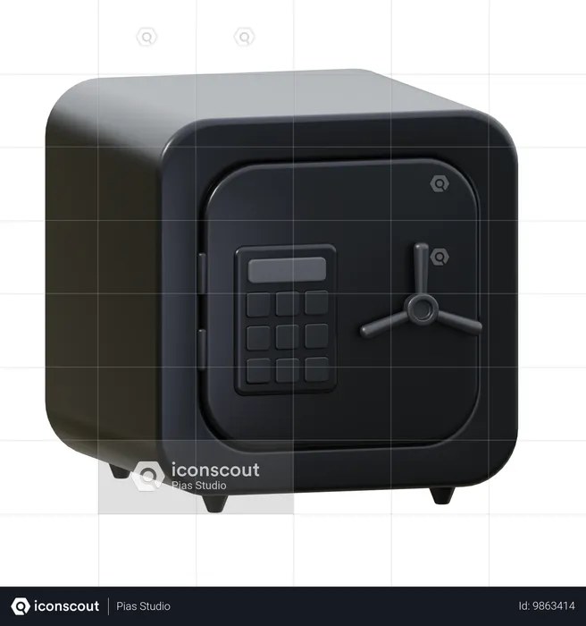 Caja fuerte  3D Icon