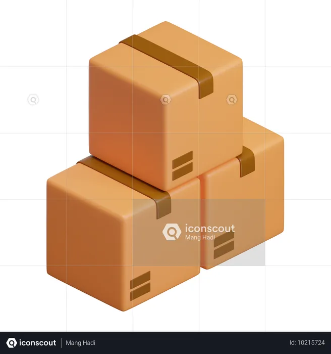 Caja isométrica  3D Icon