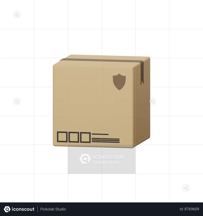 Caja de logistica  3D Icon