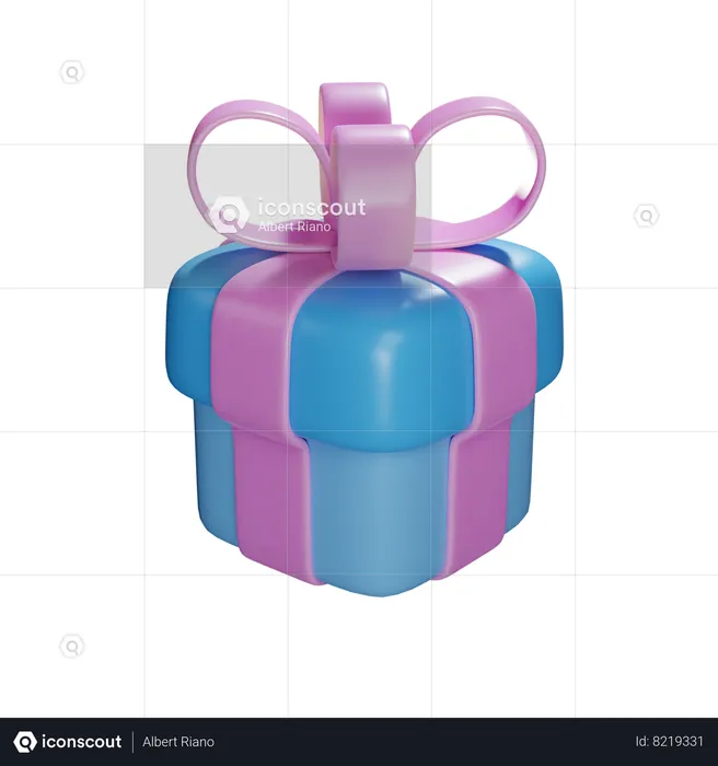 Caja de regalo  3D Icon