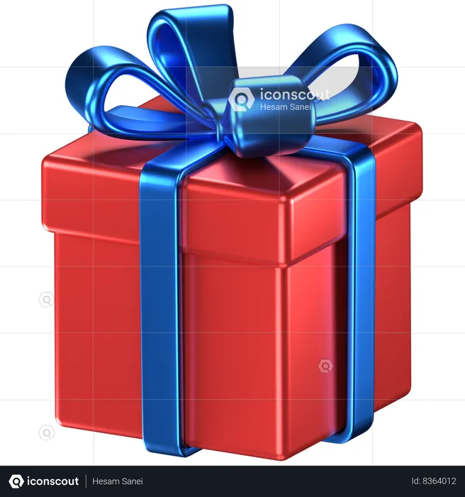 Caja de regalo  3D Icon