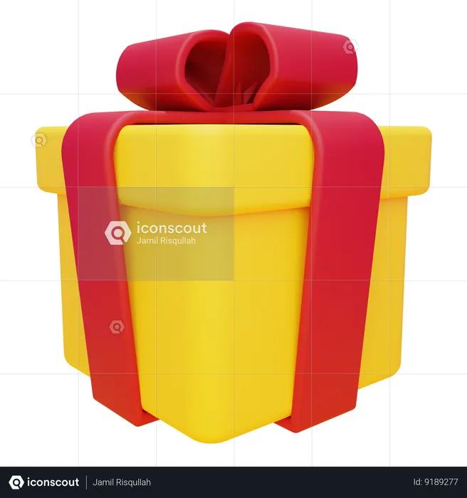 Caja de regalo  3D Icon