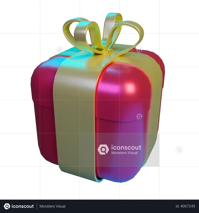 Caja de regalo  3D Illustration