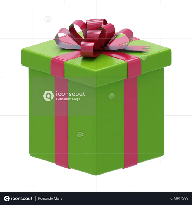 Caja de regalo  3D Icon