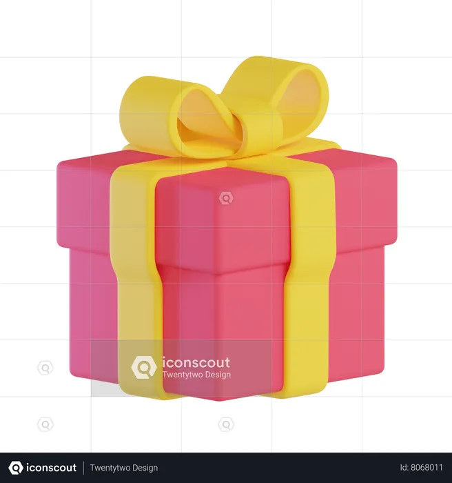 Caja de regalo  3D Icon