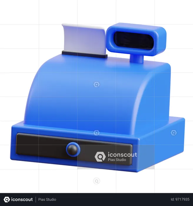 Caja registradora  3D Icon