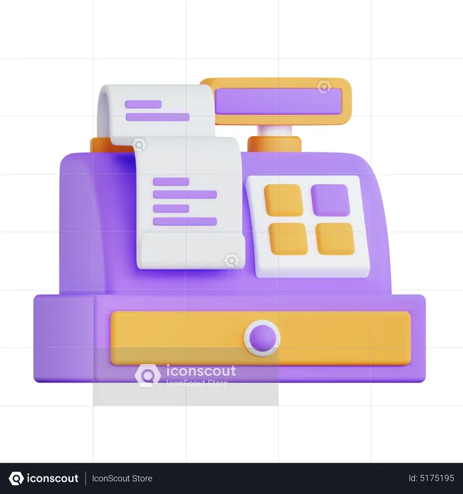 Caja registradora  3D Icon