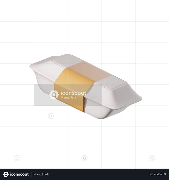 Caja sellada de alimentos  3D Icon