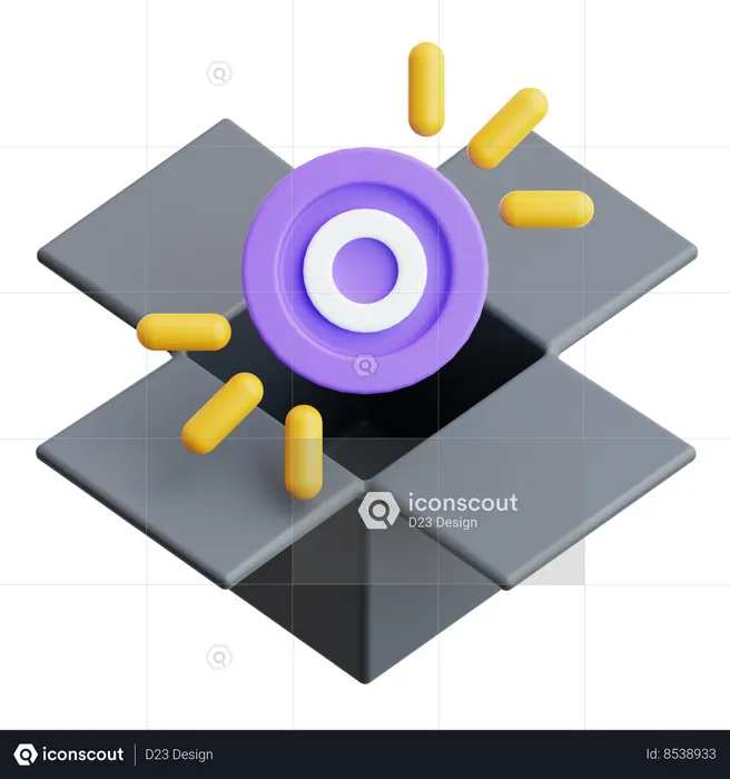 Caja vacia  3D Icon