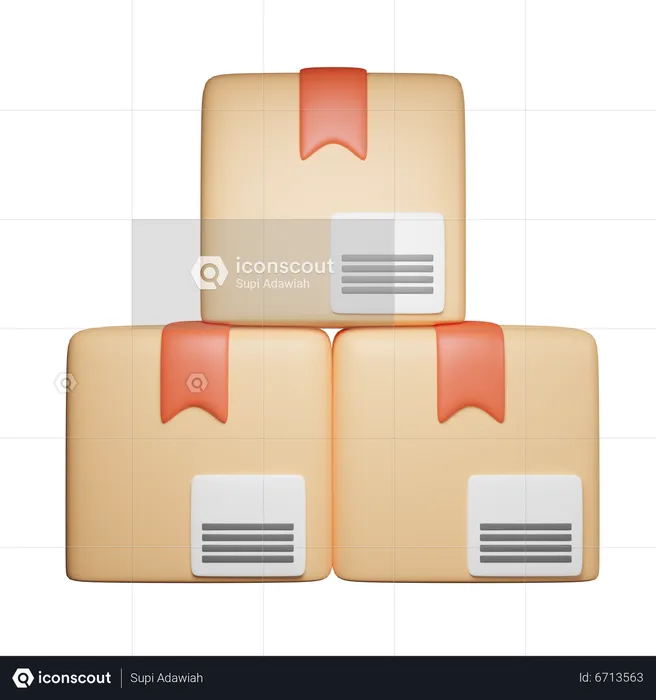 Cajas  3D Icon