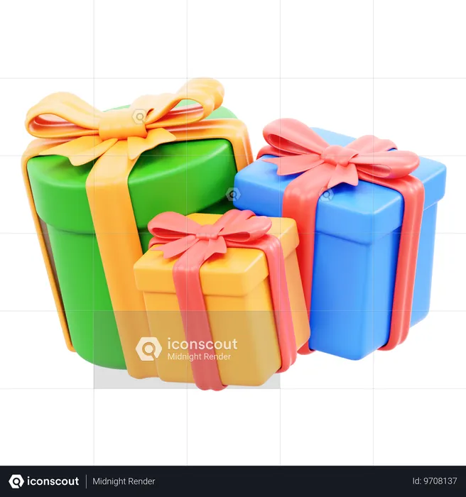 Cajas de regalo  3D Icon