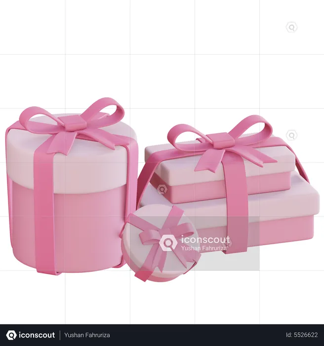 Cajas de regalo  3D Icon