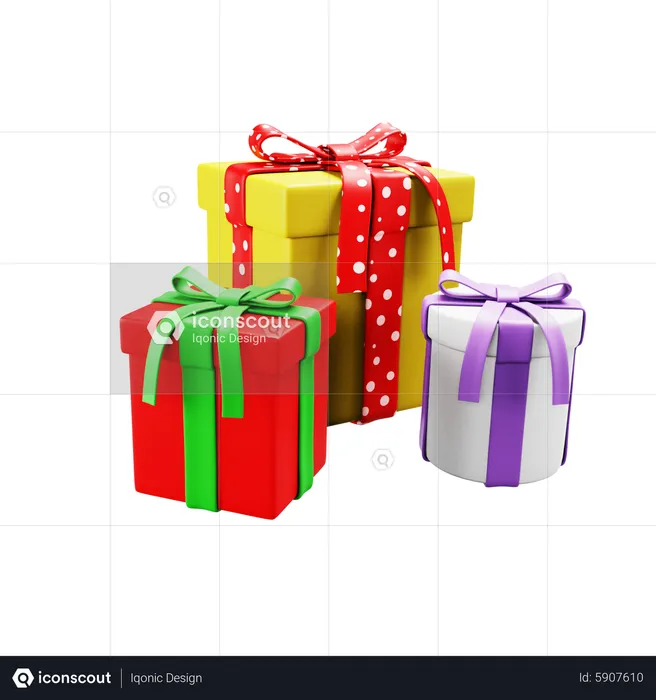 Cajas de regalo  3D Icon