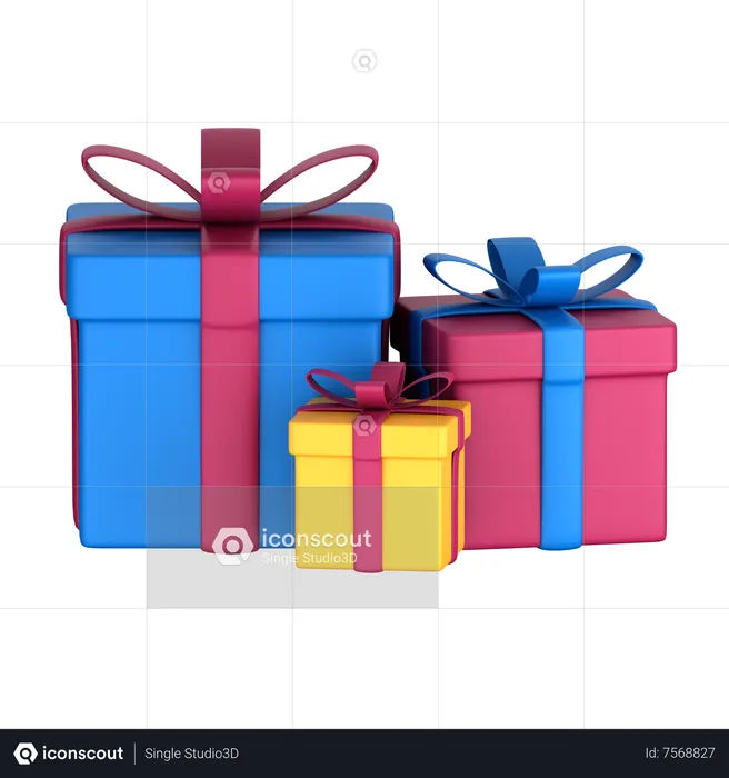 Cajas de regalo  3D Icon