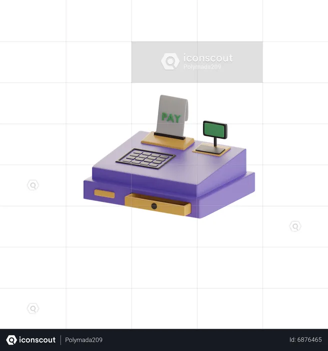 Cajero automático  3D Icon