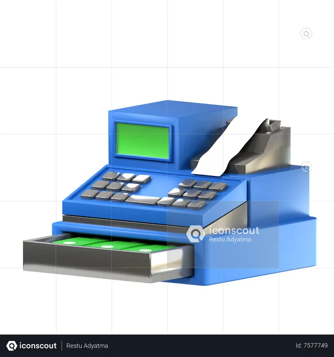 Cajero automático  3D Icon