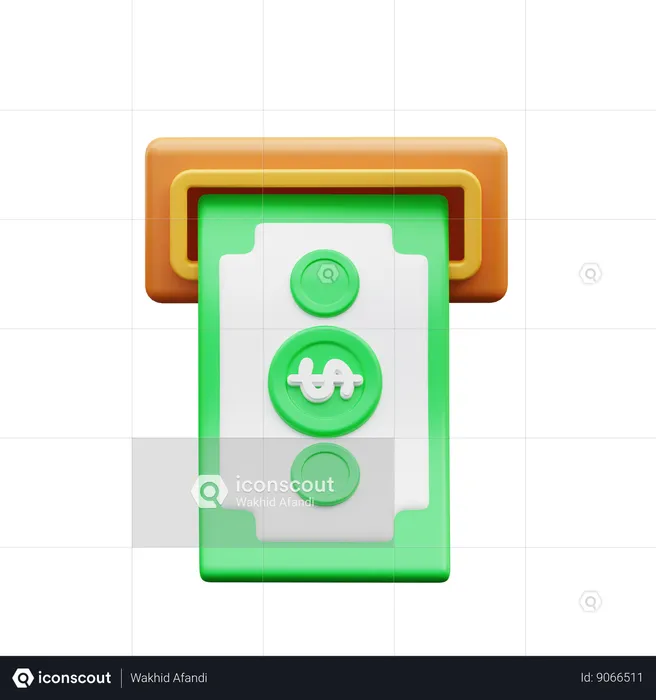 Cajero automático  3D Icon