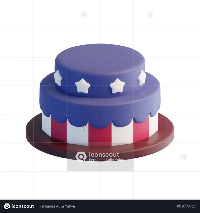 케이크  3D Icon