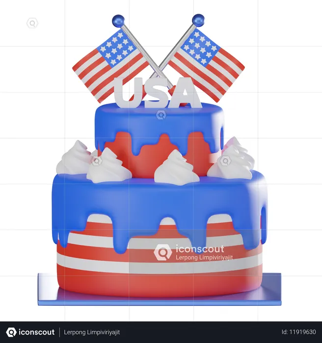 Cake  3D Icon