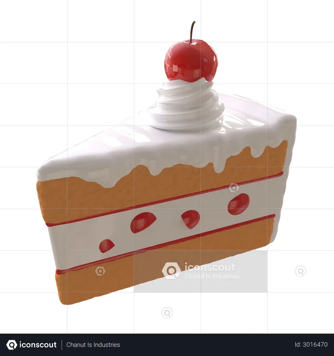 Cake  3D Illustration