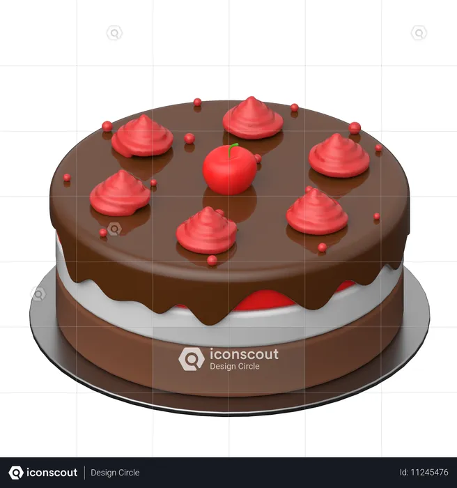 Cake  3D Icon