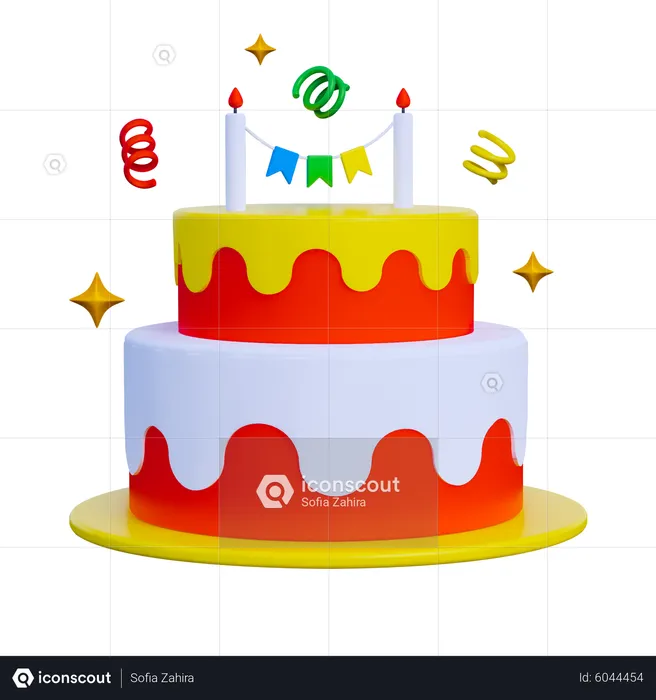 Cake  3D Icon