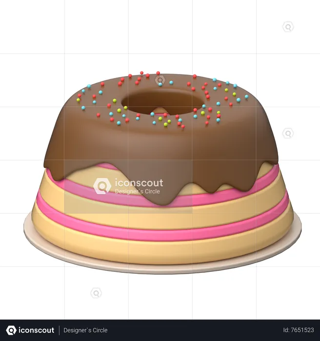 Cake  3D Icon