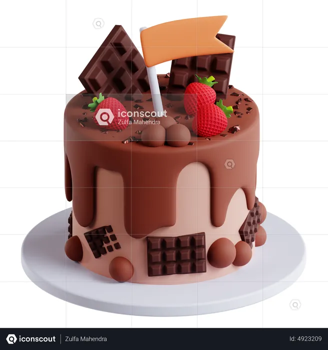 Cake  3D Icon