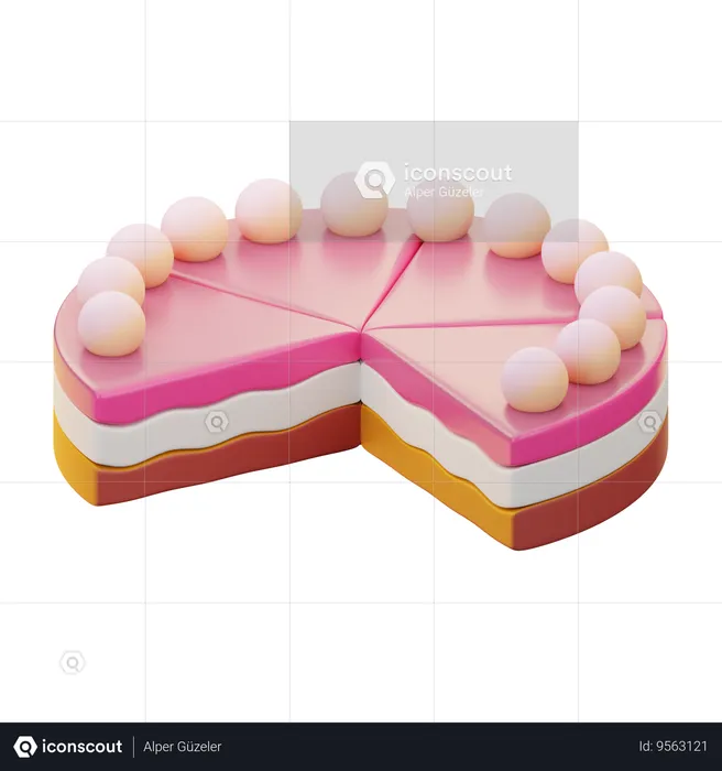 Cake  3D Icon