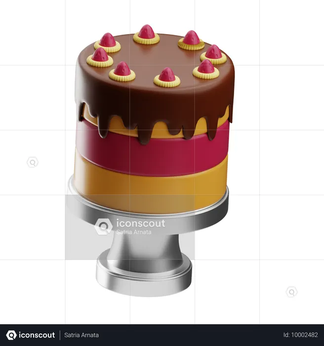 Cake  3D Icon